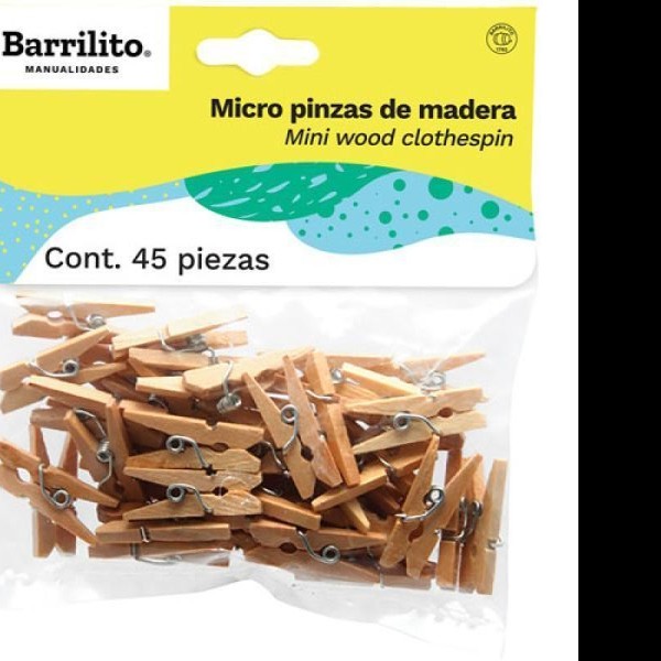 MICROPINZAS MAD. NAT. BARRILITO BOL.C45 W060 E.24 C.72